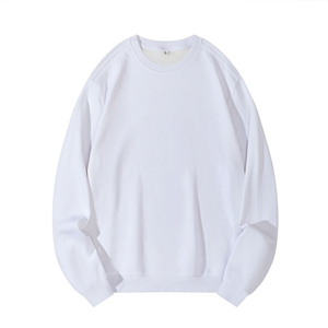 เสื้อสเวตเชิ้ตผ้าฟลีซคอกลมทรงโอเวอร์ไซส์สีเทาสำหรับผู้หญิง สวมใส่สบายๆ แบบลำลอง สำหรับขายส่งฉลากส่วนตัว สหรัฐอเมริกา สหราชอาณาจักร ยุโรป รับผลิตแบบ OEM - Product Image 3