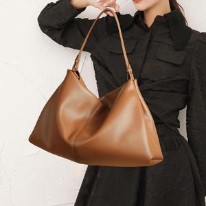 Bolsos de Hombro de Cuero Genuino para Mujer, Bolsos de Mano Elegantes, Bolsos Cruzados Grandes y Suaves, Bolsos Tote con Asa Superior - Product Image 3