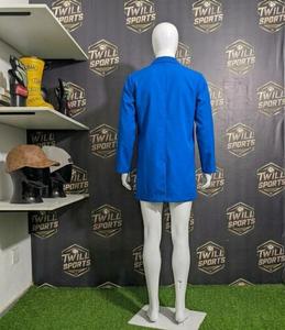 Blouse de laboratoire unisexe bleue en coton et polyester tissé, uniforme d'hôpital à manches longues avec poches et porte-stylo, détection d'aiguilles - Product Image 5