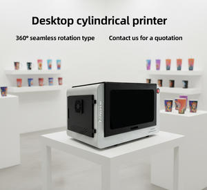 Impresora UV Cilíndrica de Cabezal Único para Objetos Cónicos, Fácil Calibración, Sin Costuras - Product Image 2