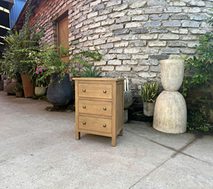 Commode rustique antique en bois massif noyer, 5 tiroirs, taille Queen, Song Kon, ensemble de meubles de chambre à coucher - Product Image 5