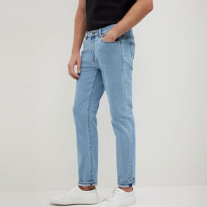 Cotton Jeans Distressed Design Custom Eco-Friendly Plus Size Fashion <b>Denim</b> <b>Material</b> Stretchable Casual Men's Jeans - Product Image 5