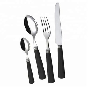 Elegant Stainless Steel Cutlery Set with Super Mirror Polish Ergonomic <b>Handle</b> for Wedding Banquet Party Restaurant Table Setting - Product Image 2