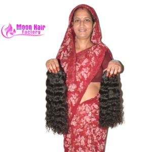 Extensions de cheveux naturels Remy doublement étirés, qualité temple indien, boucles printanières, pointes épaisses, 100g - Product Image 1