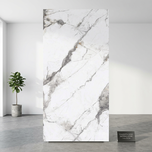 แผ่นกระเบื้องพอร์ซเลน Bianco Superior Sintered Stone ผิวสัมผัสหนัง เงาสูง ทนกรด ขนาด 1600x3200 มม. สำหรับห้องครัว ห้องนอน และภายนอกอาคาร - Product Image 5