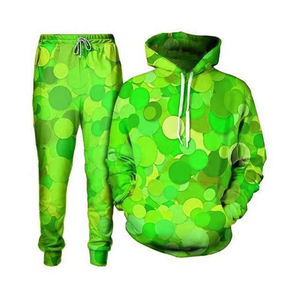 Ensemble sweat-shirt et pantalon de survêtement d'hiver personnalisé avec fermeture éclair, imprimé sérigraphié, grande taille, haute qualité, unisexe, vente en gros - Product Image 6