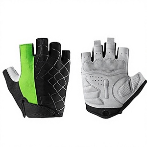 Gants de cyclisme demi-doigts de haute qualité, sports de plein air, combat, tir, résistants aux chocs, avec protège-poings rigides, randonnée, cyclisme, matériau PU - Product Image 2