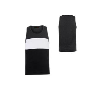 Camiseta sin mangas de dos tonos para hombre, chaleco de gimnasio con bolsillo, de secado rápido, para culturismo, entrenamiento atlético, ropa deportiva. - Product Image 1