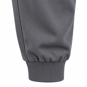 Survêtement gris à capuche pour homme, sweat-shirt zippé avec poches latérales et pantalon de jogging assorti, tenue décontractée pour l'automne - Product Image 4