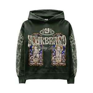 Ensemble de survêtement graphique personnalisé pour homme – Hoodie et pantalon de jogging imprimés, style streetwear vintage, OEM ODM Marque Privée - Product Image 5