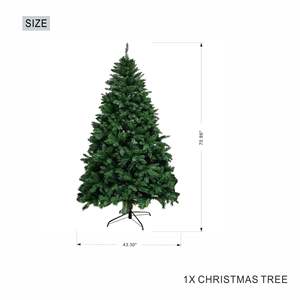 Árbol de Navidad Clásico de 6 Pies, 1204 Puntas de Ramas, PVC Ignífugo, Producto Artificial Ecológico, Árboles de Navidad - Product Image 2