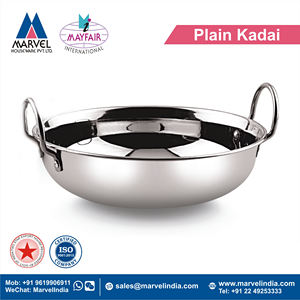 Olla Kadai de Acero Inoxidable, Resistente al Óxido, con Acabado Espejo, Ecológica, con Base de Cobre - Product Image 3