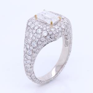 Bracelet manchette chrétien tendance en argent sterling 925 plaqué or blanc 18 carats avec zircon, haute qualité, vente chaude, cadeau de mode pour femme - Product Image 1