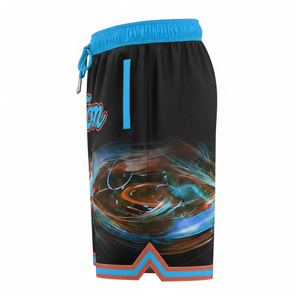 Shorts de sport en toile respirante et coupe-vent pour hommes, personnalisables, à faible MOQ, pour la course et la gym, avec taille élastique - Product Image 2
