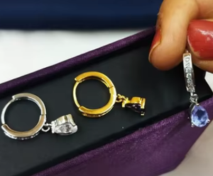 Lujosos pendientes elegantes para mujer, pendientes elegantes para fiesta, accesorios de moda con piedra de circón para regalos - Product Image 2