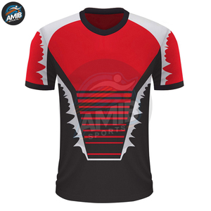 Nouveautés T-shirts Streetwear Homme Sublimation Personnalisée Haute Performance Robuste Respirant Toile Col Rond Ringer - Product Image 4