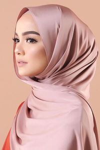 Custom Satin Plain Scarf Hijab <b>Silk</b> Feel <b>Head</b> <b>Wrap</b> Shawl OEM ODM Private Label Textile Manufacturer - Product Image 5