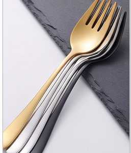 Ensemble de fourchettes Rainbow Finishing en acier inoxydable, finition mate, résistant à la rouille, pour les maisons, les restaurants, les fêtes, les hôtels et les repas quotidiens - Product Image 3