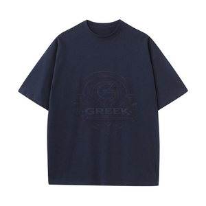 T-shirts unis pour hommes, coupe ample, respirants, séchage rapide, doux, 100% coton, décontractés, col rond, manches courtes, impression numérique personnalisée - Product Image 3