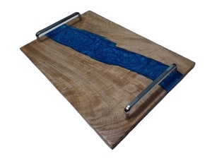 ถาดไม้เรซินออกแบบสำหรับเสิร์ฟในบ้านงานปาร์ตี้งานแต่งงานและตกแต่งบ้านถาดออกแบบสำหรับเสิร์ฟอาหาร - Product Image 1