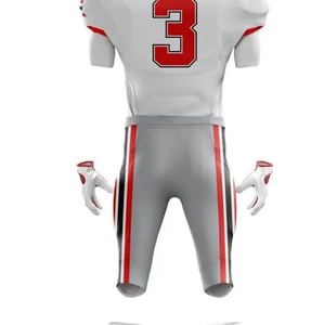 Tenues de football américain 7 sur 7 pour jeunes, personnalisées, sublimées, respirantes, à séchage rapide, ensemble maillot et short cousus, couleurs d'équipe, compression - Product Image 6