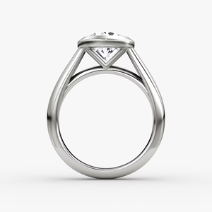 Bague de fiançailles et de mariage solitaire sertie de diamants cultivés en laboratoire, 1,5 carat, certifiée IGI, D VVS2, or blanc 10K plaqué rhodium, minimaliste - Product Image 3