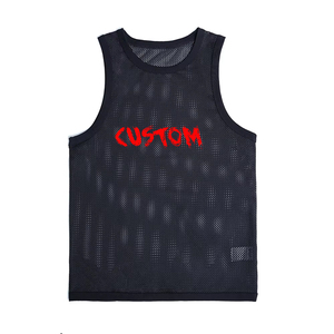 Camiseta Deportiva Personalizada Ligera de Secado Rápido y Transpirable sin Mangas para Hombre, Camiseta de Malla de Poliéster Sublimado para Hombre - Product Image 1