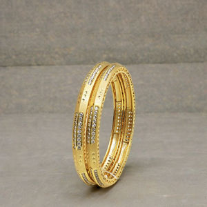 Pulseras de Oro Micronizado de 14K, 18K y 24K al por Mayor con Incrustaciones de Circonita, Pulseras de Moda con Circonita, Joyería Tradicional con Circonita - Product Image 5