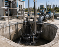 Pompe submersible triphasée SQHB WQ 30HP 8 pouces 300m³/h 15m de hauteur de refoulement pour l'alimentation en eau et le drainage industriels et municipaux