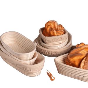 Panier à pain ovale traditionnel en rotin tendance 2026, panier de levage naturel avec accessoires pour la pâte, artisanat vietnamien - Product Image 6