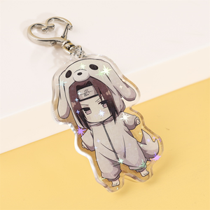 Gantungan Kunci Akrilik Holografik Anime Kustom, Liontin Transparan Lucu - Product Image 5