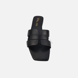 Zapatos planos para mujer, parte superior de piel de vaca, punta abierta, sin cordones, con amortiguación de aire, entresuela de EVA, suela de goma, forro de piel de oveja, antideslizantes, para oficina - Product Image 3