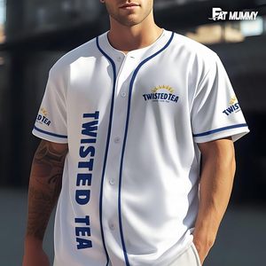 Maillot de baseball rétro unisexe – Chemise boutonnée sur le thème du capitaine pour hommes et femmes - Product Image 3