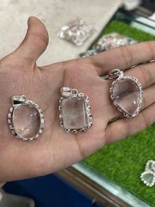 925 Sterling Silver <b>Lapis</b> <b>Lazuli</b> <b>Pendant</b> Oval Square Heart Bezel Setting Vintage Crystal Gemstone Charm - Product Image 5