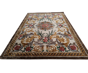 Tapis de salon moderne pour hôtel 5 étoiles, fait main en laine et soie, rembourré, résistant aux taches, grand tapis de prière de golf - Product Image 1