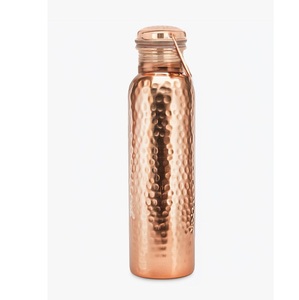 Botella de Agua de Cobre Puro con Tapa, Diseño Creativo, Acabado Pulido Brillante, para Uso en el Hogar, Oficina y Escuela - Product Image 5