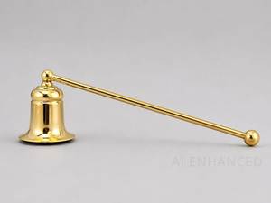 Golden Metal <b>Candle</b> Snuffer Stick With Long Handle For Smokeless Wick Dipping Hand Tool - Product Image 1