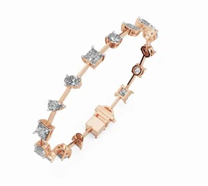 Camilas Couture Designer Diamond Bracelet 9.423 Carats 17 Stones 9k 14k 18k Yellow <b>Rose</b> White <b>Gold</b> Ultra Luxury Statement 17 Pcs - Product Image 5