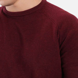 <b>Men's</b> <b>Crew</b> <b>Neck</b> Pullover <b>Sweater</b> Regular Fit Solid Color Raglan Sleeve Knitted 100% Cotton Autumn Casual Wear - Product Image 4