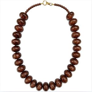 Artisan Crafted <b>Resin</b> Beaded Necklace with Preserved Flowers and Premium Decorative Pendant for Women's Party Occasions - Product Image 1