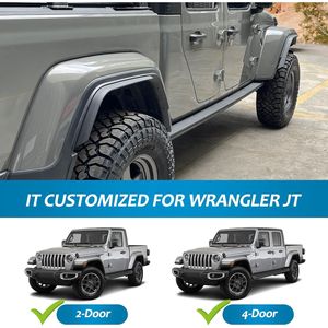 Guardabarros Delanteros y Traseros para Jeep Wrangler Gladiator JT Sport Willys 2020-2024, Compatibles con el Guardabarros Bajo Original - Product Image 5