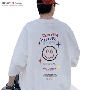 Chemise en tricot 100% coton surdimensionnée pour un style streetwear unisexe avec des échantillons gratuits - Respirante et écologique - Product Image 4