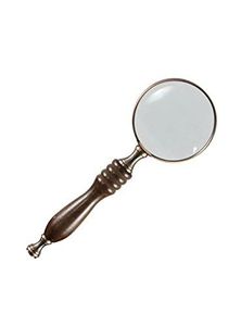 แว่นขยายไม้แบบมือถือ ดีไซน์วงกลม สไตล์ดั้งเดิม สำหรับตกแต่งบ้านบนโต๊ะ - Product Image 1