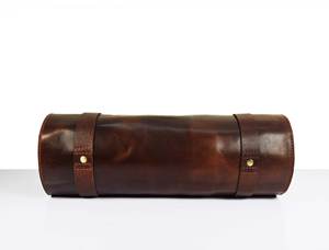 Rouleau de Couteaux de Chef en Cuir Véritable Personnalisé, Sac de Transport Durable pour Couteaux de Chef, Nouveau Design OEM LKR-0332 - Product Image 6