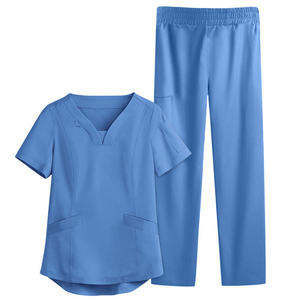 Uniformes de Enfermera para Mujer, Diseño Nuevo y Cómodo, Blusa y Pantalones de Hospital, Tejido de Punto Elegante - Product Image 3