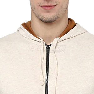 Sweat-shirts à capuche zippés pour hommes, en tissu résistant, avec poches avant et coupe confortable à superpositions - Product Image 4