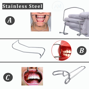 Retractor Bucal Manual de Acero Inoxidable con Certificación CE y Garantía de por Vida para Uso Ortodóntico - Product Image 3