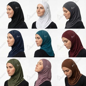 Muslim Women Gym Sports Hijab Breathable Moisture Wicking Eco-Friendly Sustainable Four-Way Stretch Running Everyday Hijab - Product Image 4