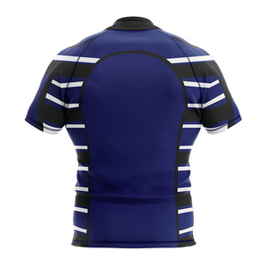 เสื้อรักบี้ผู้ชาย ผ้าโพลีเอสเตอร์ 100% เป็นมิตรกับสิ่งแวดล้อม กันน้ำ พิมพ์ลายดิจิตอลไร้รอยต่อ สายปรับได้ แขนยาว รับสั่งทำตามแบบทีม - Product Image 2