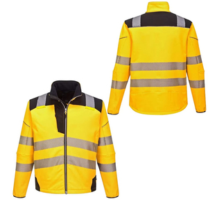 <b>High</b> <b>Visibility</b> 3-Layer Soft Shell Safety <b>Jackets</b> Men Waterproof Reflective <b>Jacket</b> Workwear <b>Softshell</b> Construction <b>Jackets</b> - Product Image 4